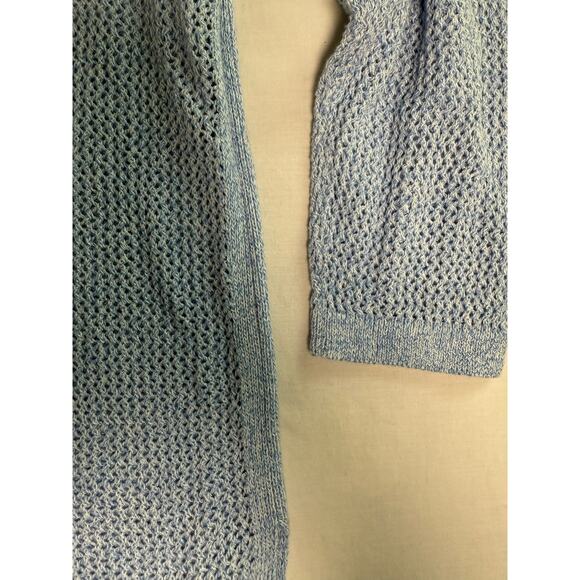 Talbots Light Blue Knit Sweater 3/4 Sleeve Size MEDIUM - Picture 4 of 10